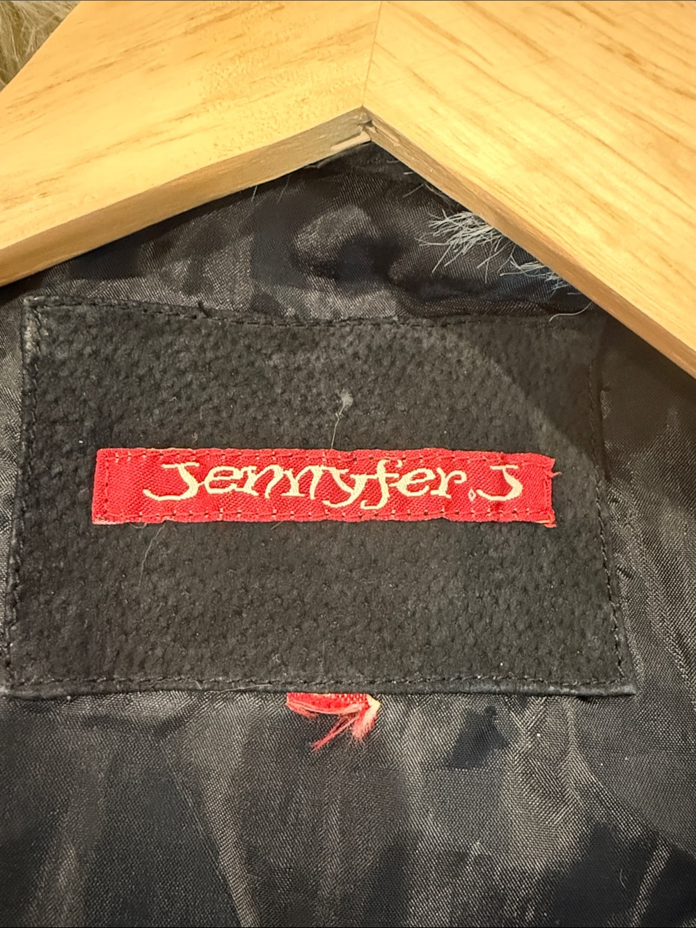 Jennyfer J Black Suede Vintage Y2K Penny Lane Style Coat Size L-XL - Picture 7 of 7